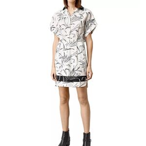 ALLSAINTS Mario Willow Leaf Print Dress